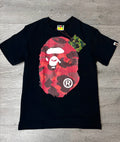 BAPE Color Camo Big Ape Head Tee 'Black/Red
