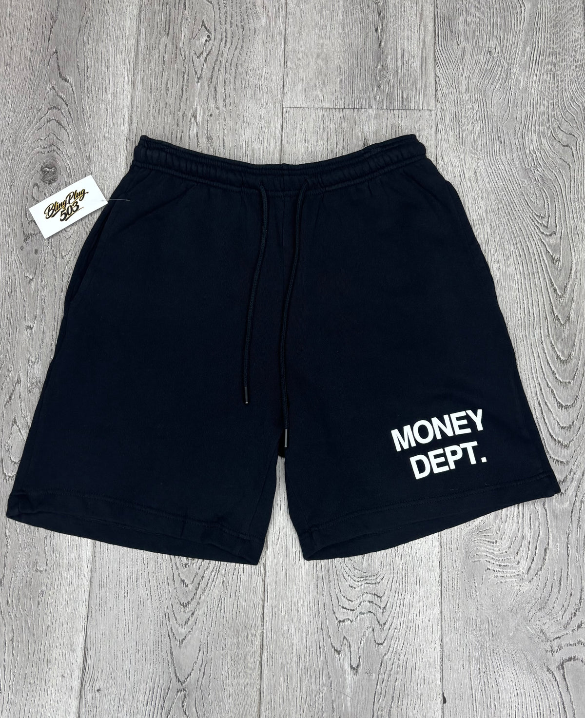 MONEY DEPT. BLACK & WHITE CLASSIC SHORTS