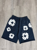 Denim Tears The Cotton Wreath Shorts 'Navy'