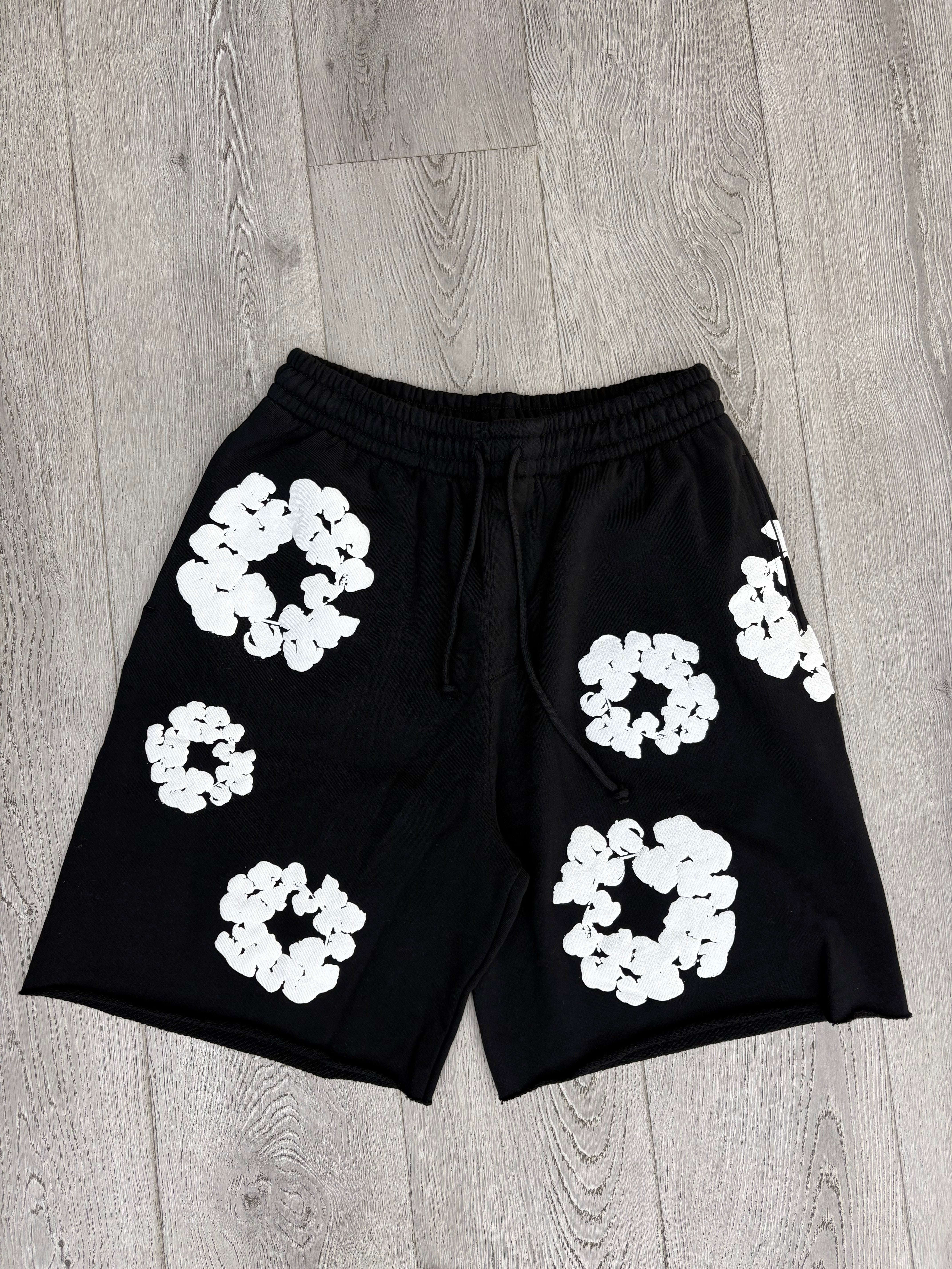 Denim Tears The Cotton Wreath Shorts 'Black' – Blingplug503